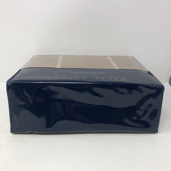 Ralph Lauren Full Queen Modern Equestrian Windowpane Duvet Cover Camel New - Picture 5 of 6